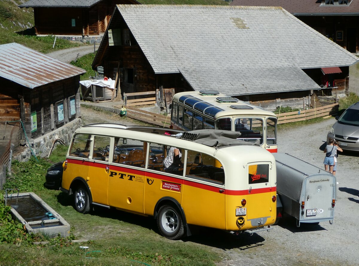(255'065) - Schmid, Th�rishaus - Nr. 3/BE 26'760 - Saurer/Gangloff (ex Geiger, Adelboden Nr. 3) am 10. September 2023 auf der Bundalp