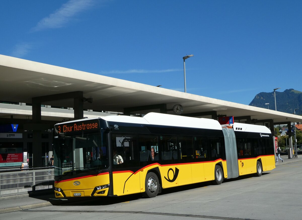 (255'588) - D�nser, Trimmis - GR 24'206/PID 11'883 - Solaris am 26. September 2023 beim Bahnhof Chur