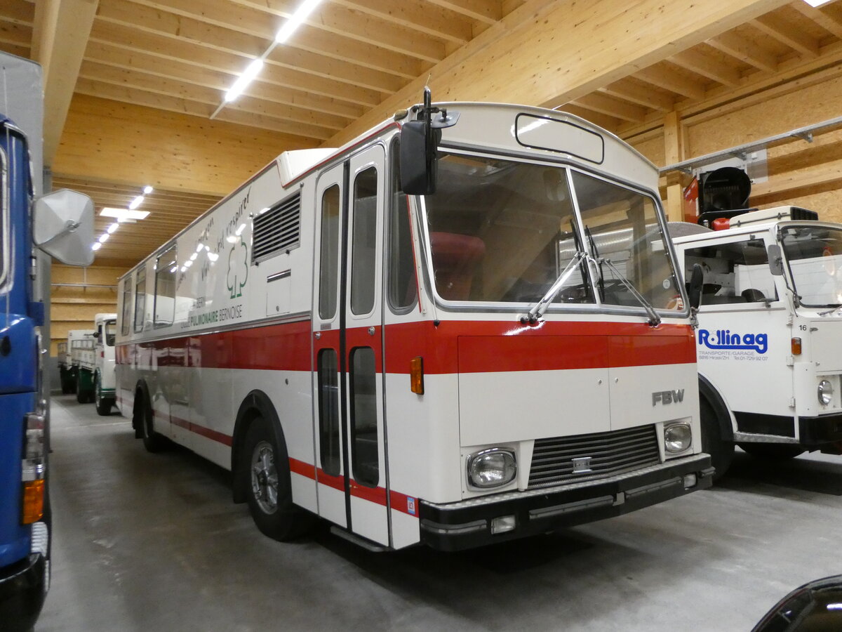 (255'931) - Lungenliga, Bern (R�llin) - FBW/Lauber am 7. Oktober 2023 in N�fels, FBW-Museum