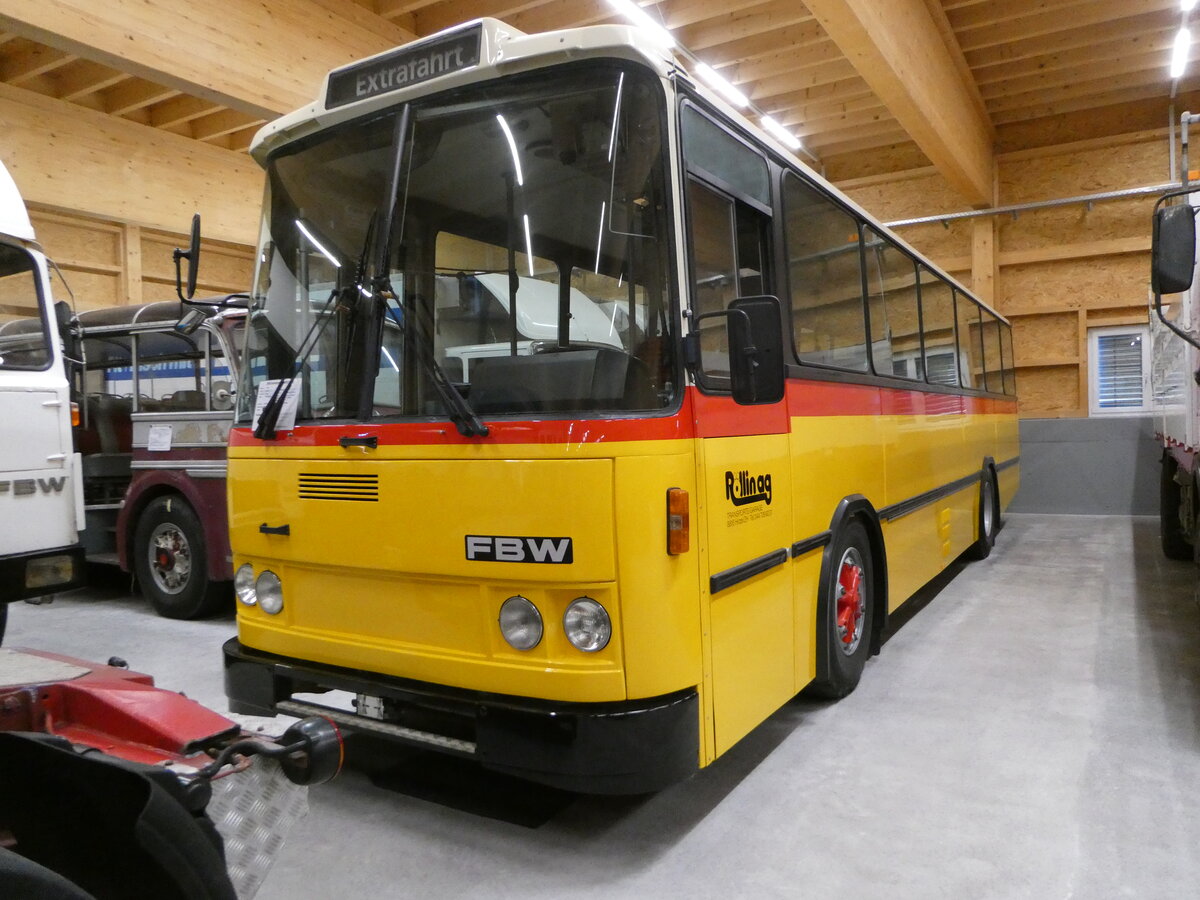 (255'935) - R�llin, Hirzel - FBW/FHS (ex Bucheli, Kriens Nr. 21) am 7. Oktober 2023 in N�fels, FBW-Museum