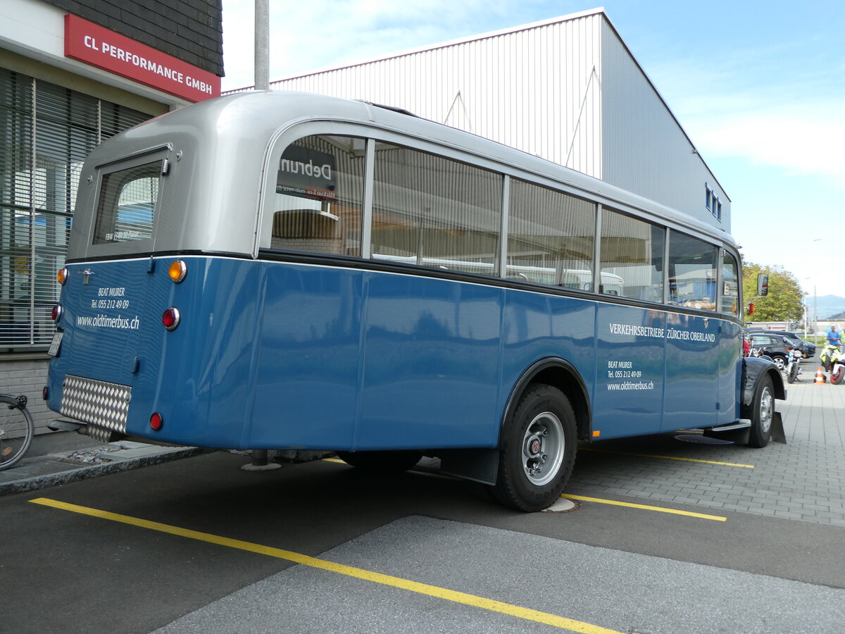 (255'970) - Murer, Jona - Nr. 10/ZH 20'815 - FBW/T�scher (ex VZO Gr�ningen Nr. 10; ex Richter, Z�rich; ex VZO Gr�ningen Nr. 10) am 7. Oktober 2023 in N�fels, FBW-Museum