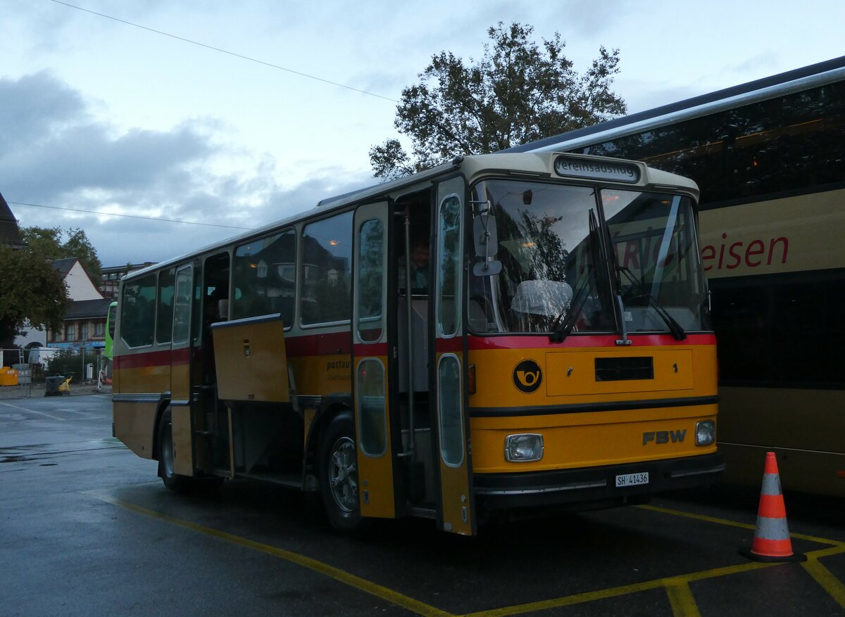 (256'206) - Palotas Haag, Schaffhausen - SH 41'436 - FBW/Hess (ex Ruklic, Schaffhausen; ex Tiemann, Oetwil Nr. 4; ex Ruspini, Castelrotto; ex P 23'404) am 21. Oktober 2023 in Z�rich, Sihlquai