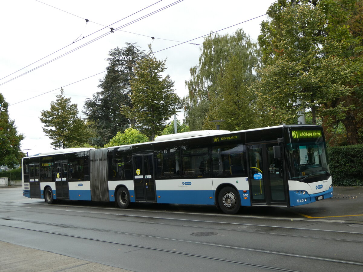 (256'240) - VBZ Z�rich - Nr. 540/ZH 730'540 - Neoplan am 21. Oktober 2023 in Z�rich, B�rkliplatz