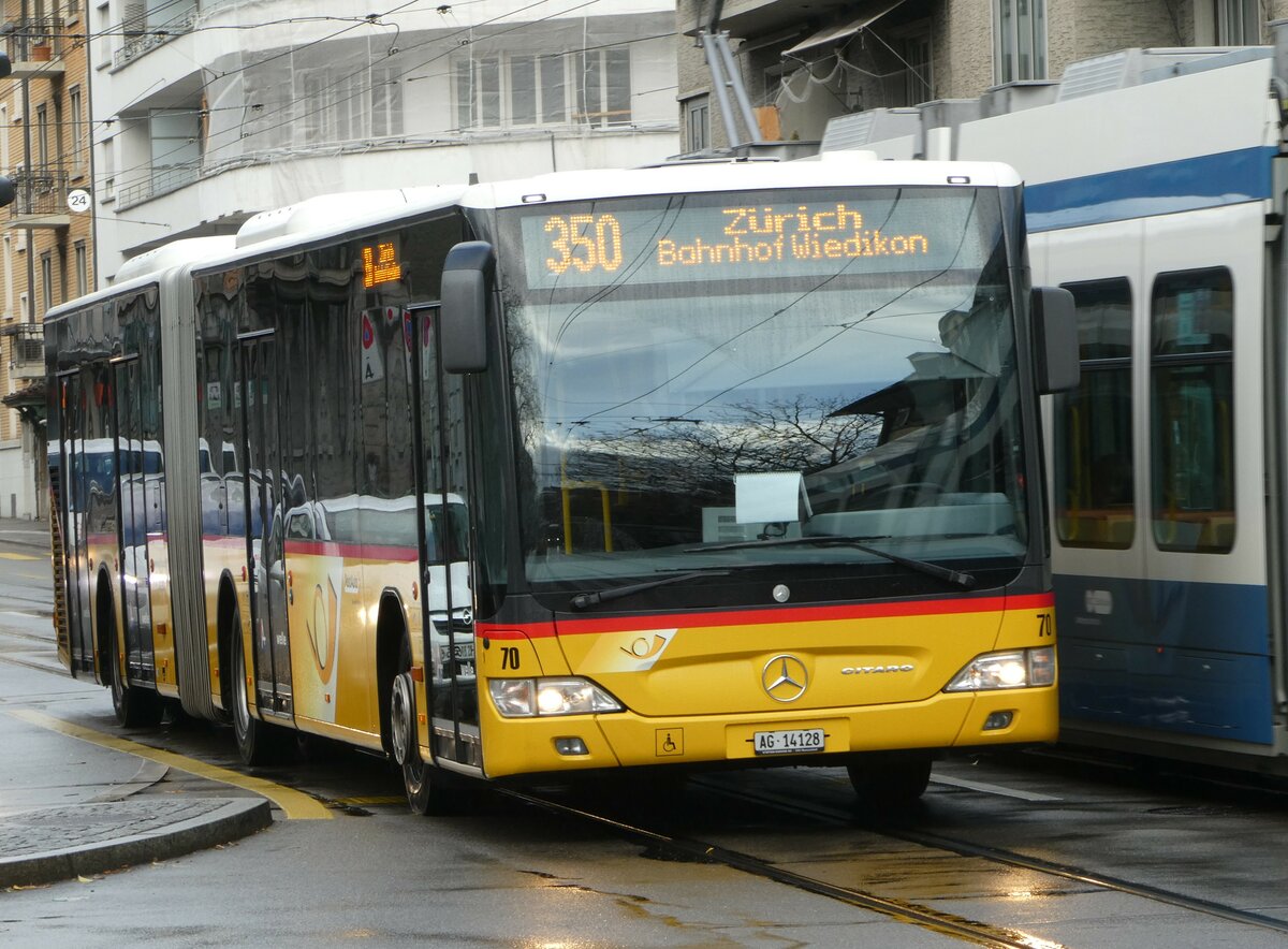 (257'219) - Steffen, Remetschwil - Nr. 70/AG 14'128/PID 5710 - Mercedes am 24. November 2023 in Z�rich, Schmiede Wiedikon