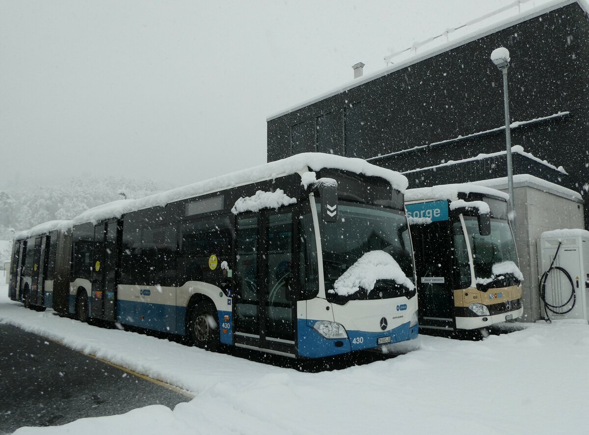 (257'364) - VBZ Z�rich - Nr. 430/ZH 882'430 - Mercedes am 2. Dezember 2023 in Winterthur, Daimler Buses