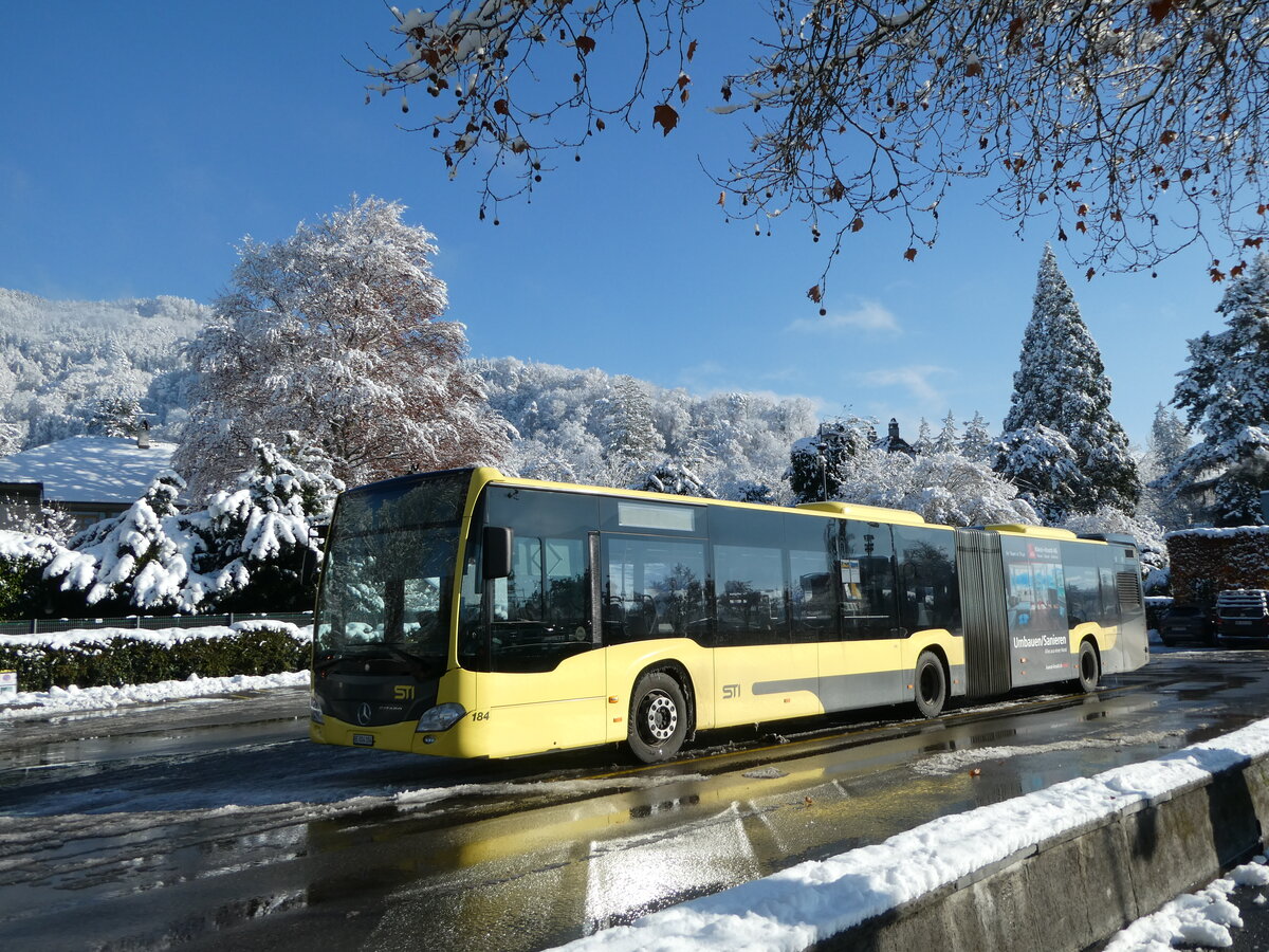 (257'387) - STI Thun - Nr. 184/BE 804'184 - Mercedes am 3. Dezember 2023 bei der Schiffl�ndte Thun