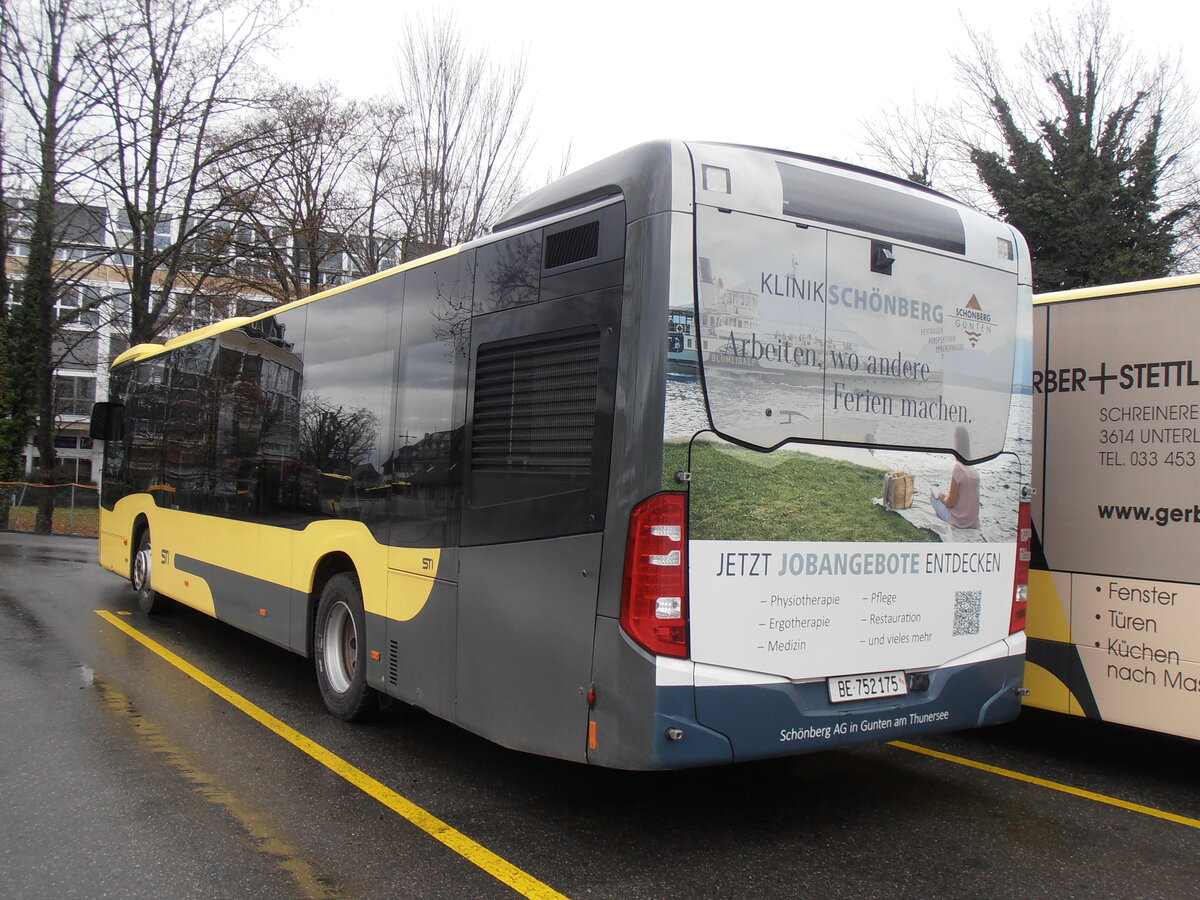 (257'628) - STI Thun - Nr. 175/BE 752'175 - Mercedes am 14. Dezember 2023 bei der Schiffl�ndte Thun
