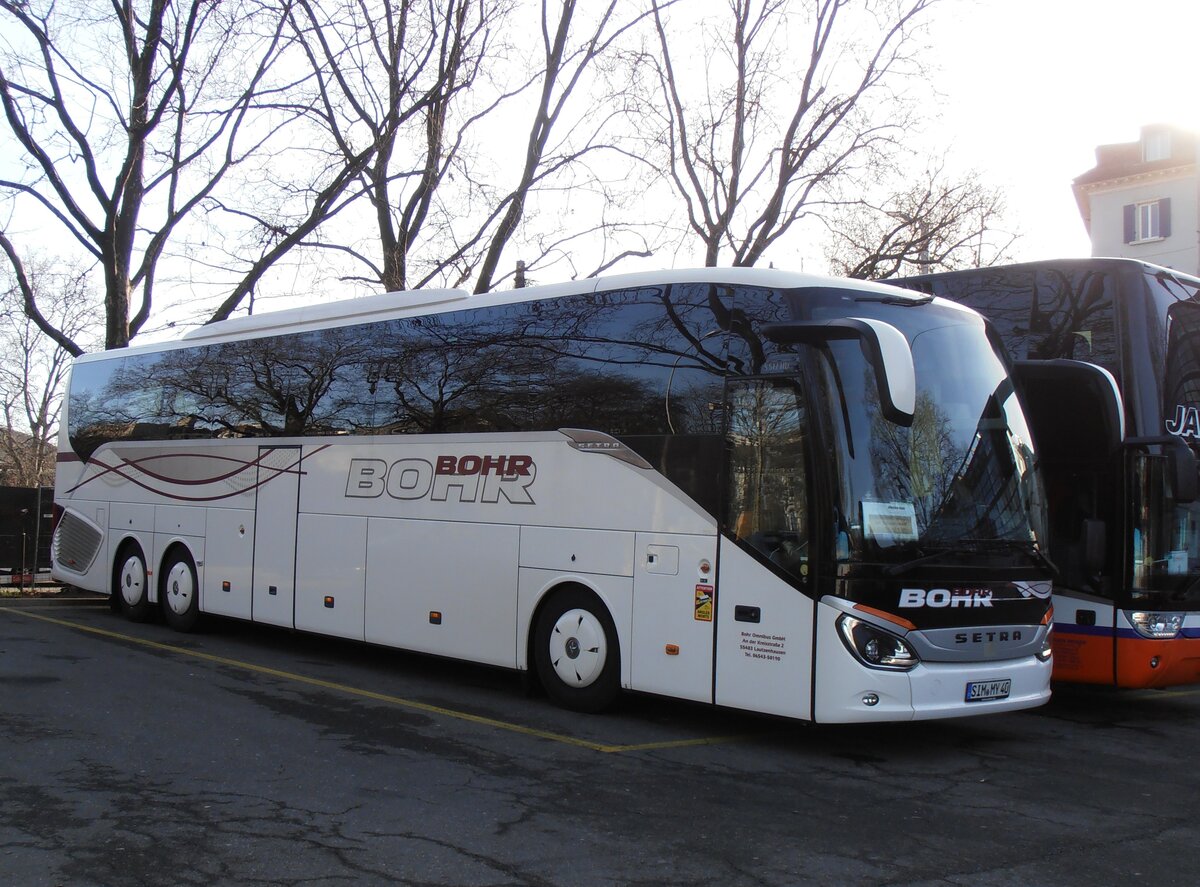 (258'024) - Aus Deutschland: Bohr, Lautzenhausen - SIM-MY 40 - Setra am 30. Dezember 2023 in Z�ruch, Sihlquai