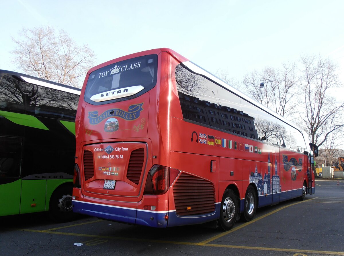(258'025) - Meier, Z�rich - ZH 301'569 - Setra am 30. Dezember 2023 in Z�rich, Sihlquai