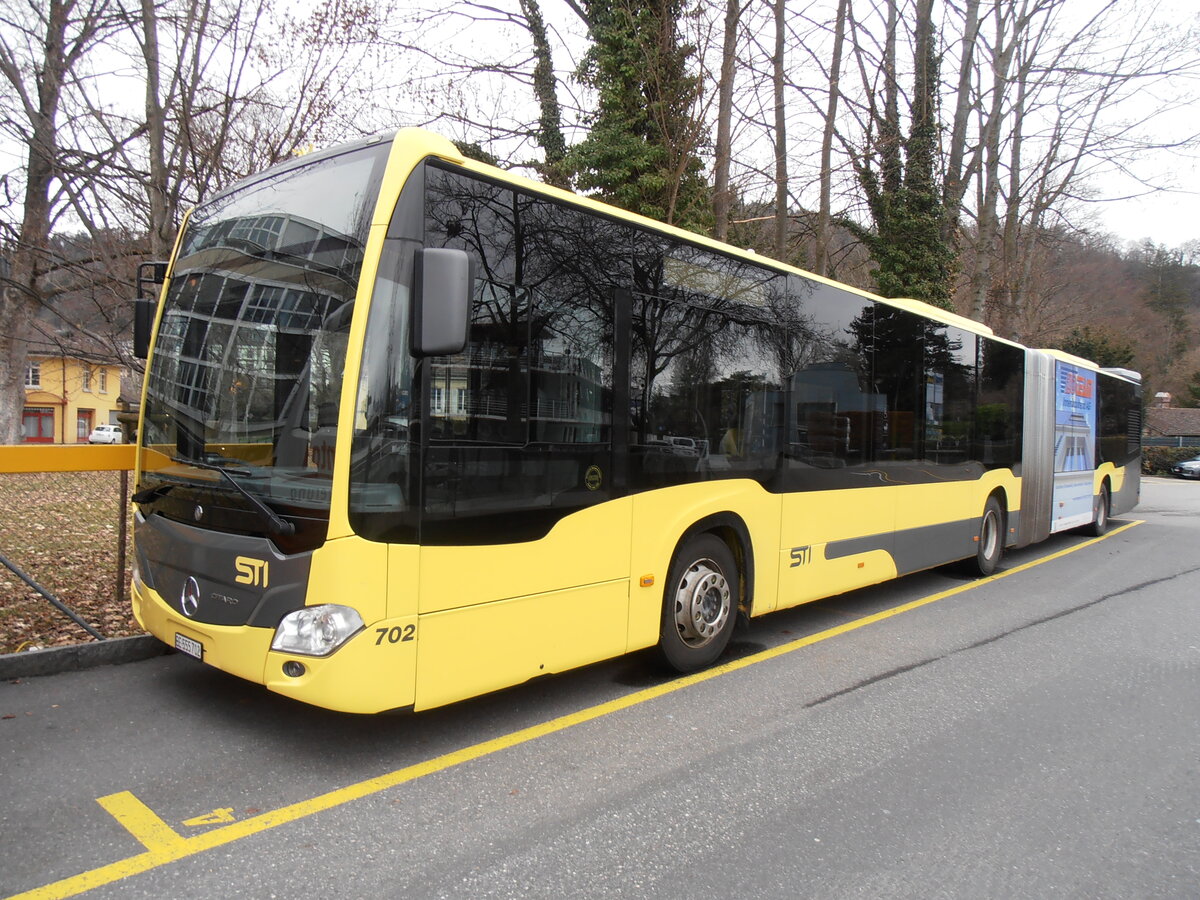 (258'096) - STI Thun - Nr. 702/BE 555'702 - Mercedes am 2. Januar 2024 bei der Schiffl�ndte Thun