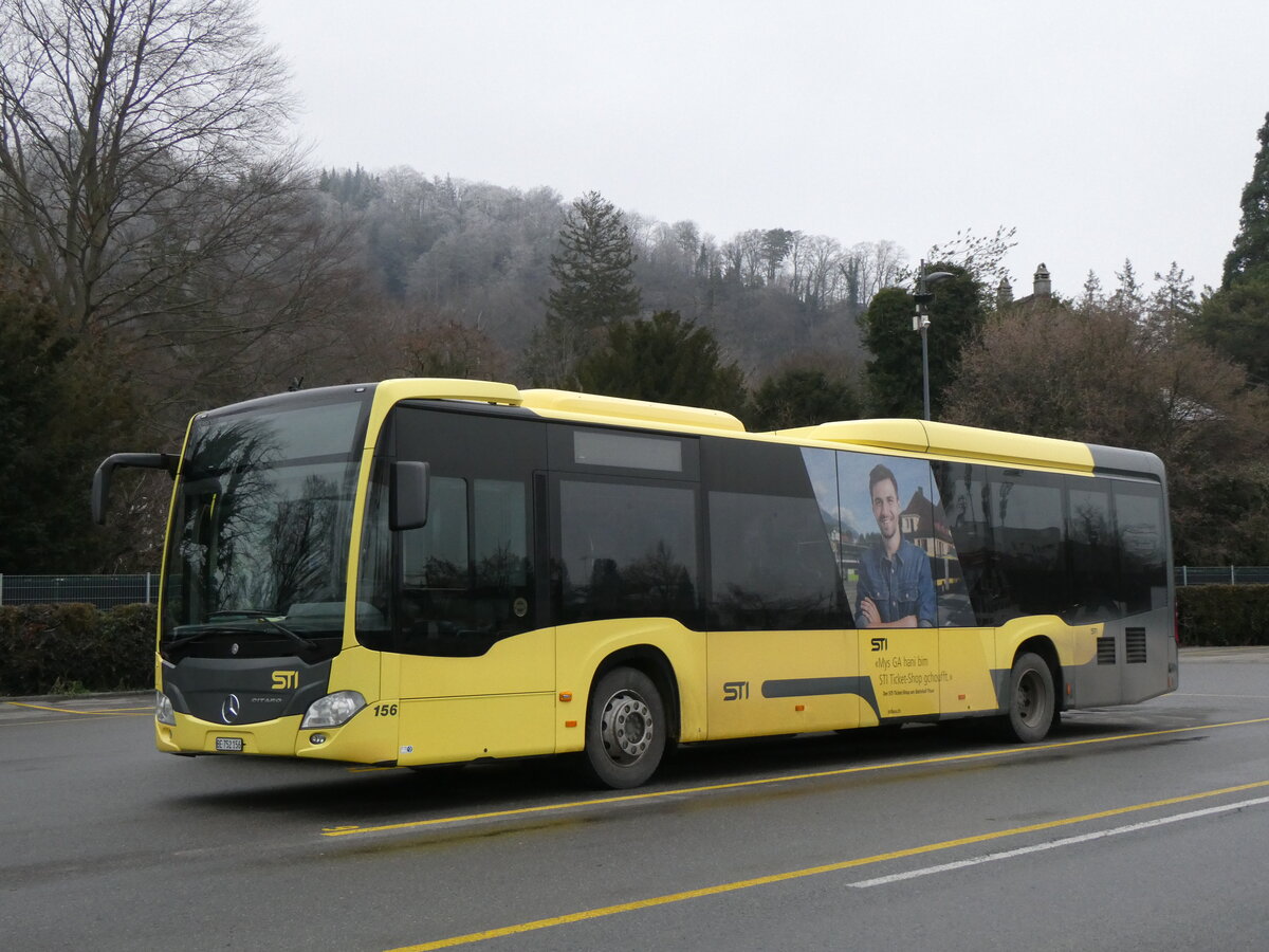(258'564) - STI Thun - Nr. 156/BE 752'156 - Mercedes am 11. Januar 2024 bei der Schiffl�ndte Thun