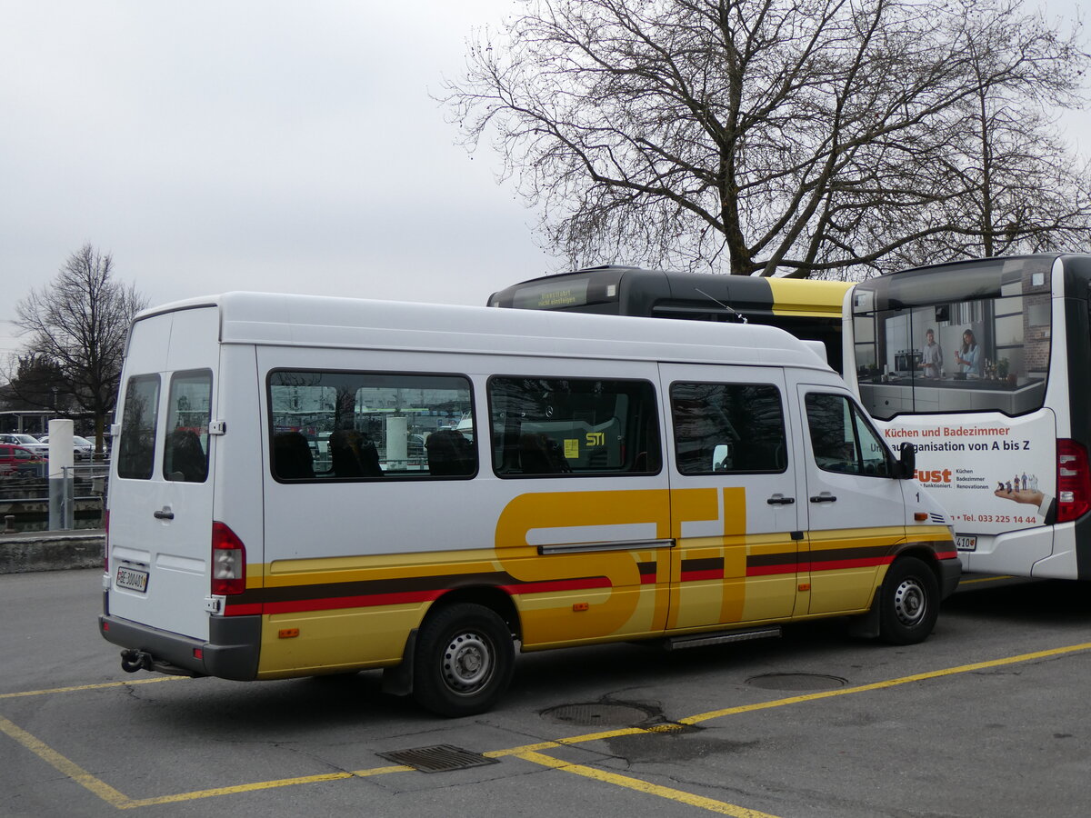 (258'665) - STI Thun - Nr. 1/BE 300'401 - Mercedes am 12. Januar 2024 bei der Schiffl�ndte Thun