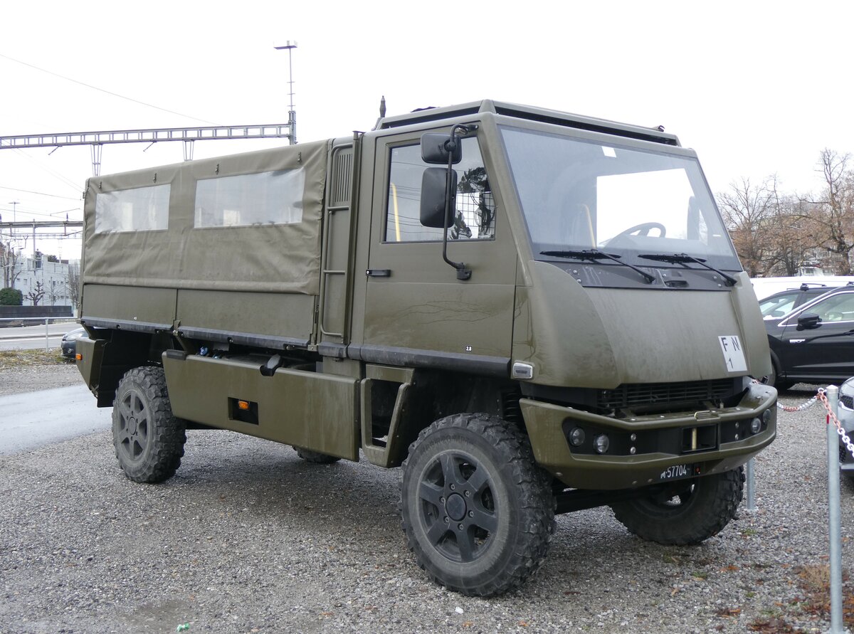 (258'746) - Schweizer Armee - M+57'704 - Bucher-Mowag am 15. Januar 2024 in Thun, Rosenau