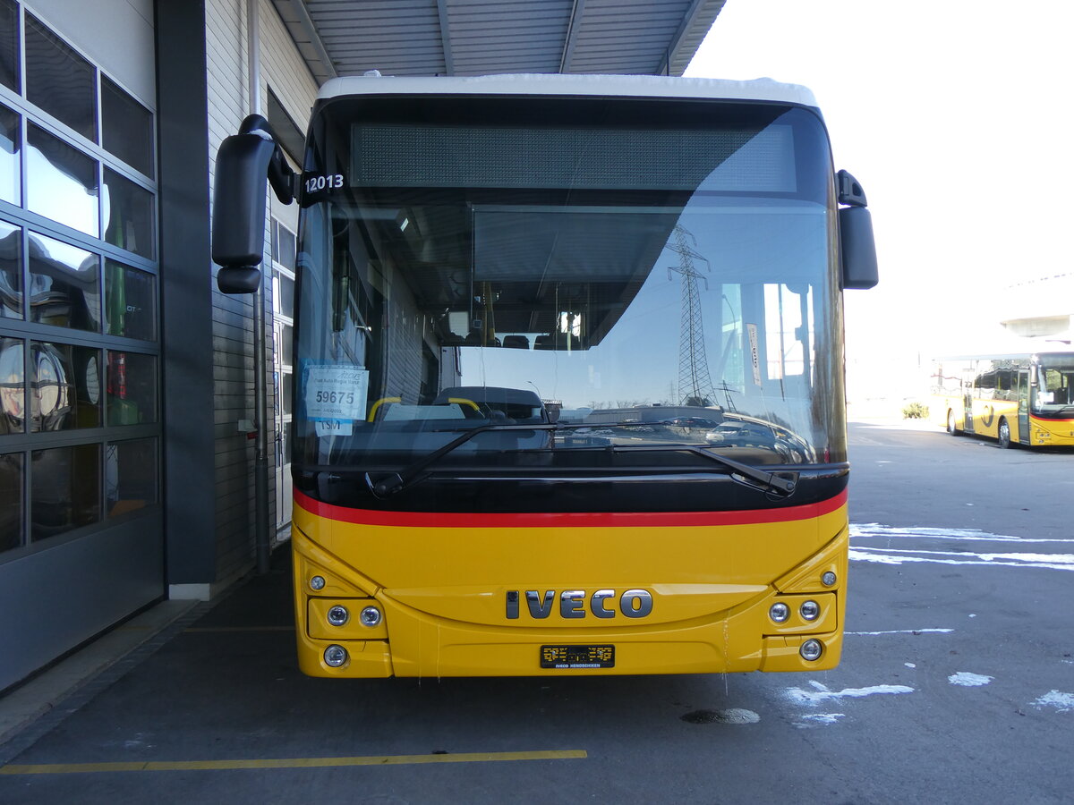 (258'777) - PostAuto Graub�nden - PID 12'013 - Iveco am 20. Januar 2024 in Kerzers, Interbus