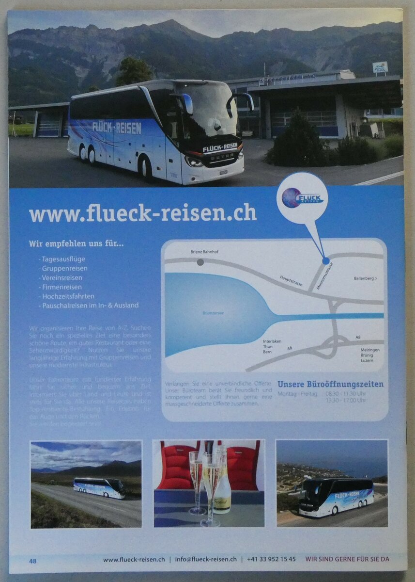 (258'907) - Fl�ck-Reisen 2024 am 25. Januar 2024 in Thun (R�ckseite)