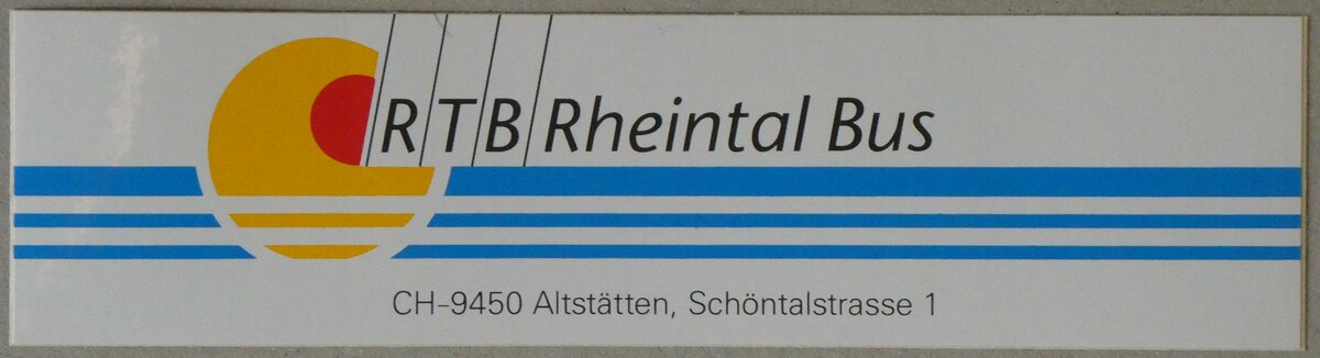 (259'131) - Kleber f�r RTB Rheintal Bus am 4. Februar 2024 in Thun