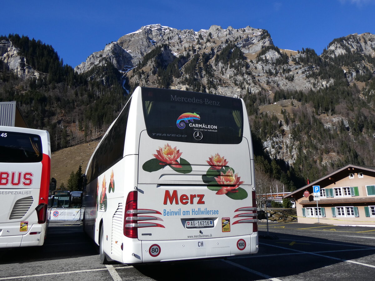 (259'294) - Merz, Beinwil - AG 16'216 - Mercedes am 13. Februar 2024 auf der St�ckalp