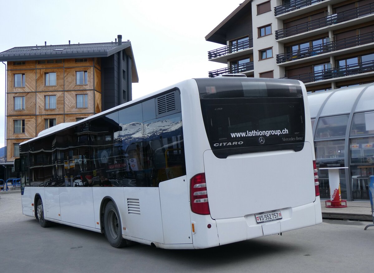 (259'369) - Lathion, Sion - Nr. 14/VS 552'757 - Mercedes (ex SB Schaffhausen Nr. 28) am 16. Februar 2024 in Haute-Nendaz, T�l�cabine