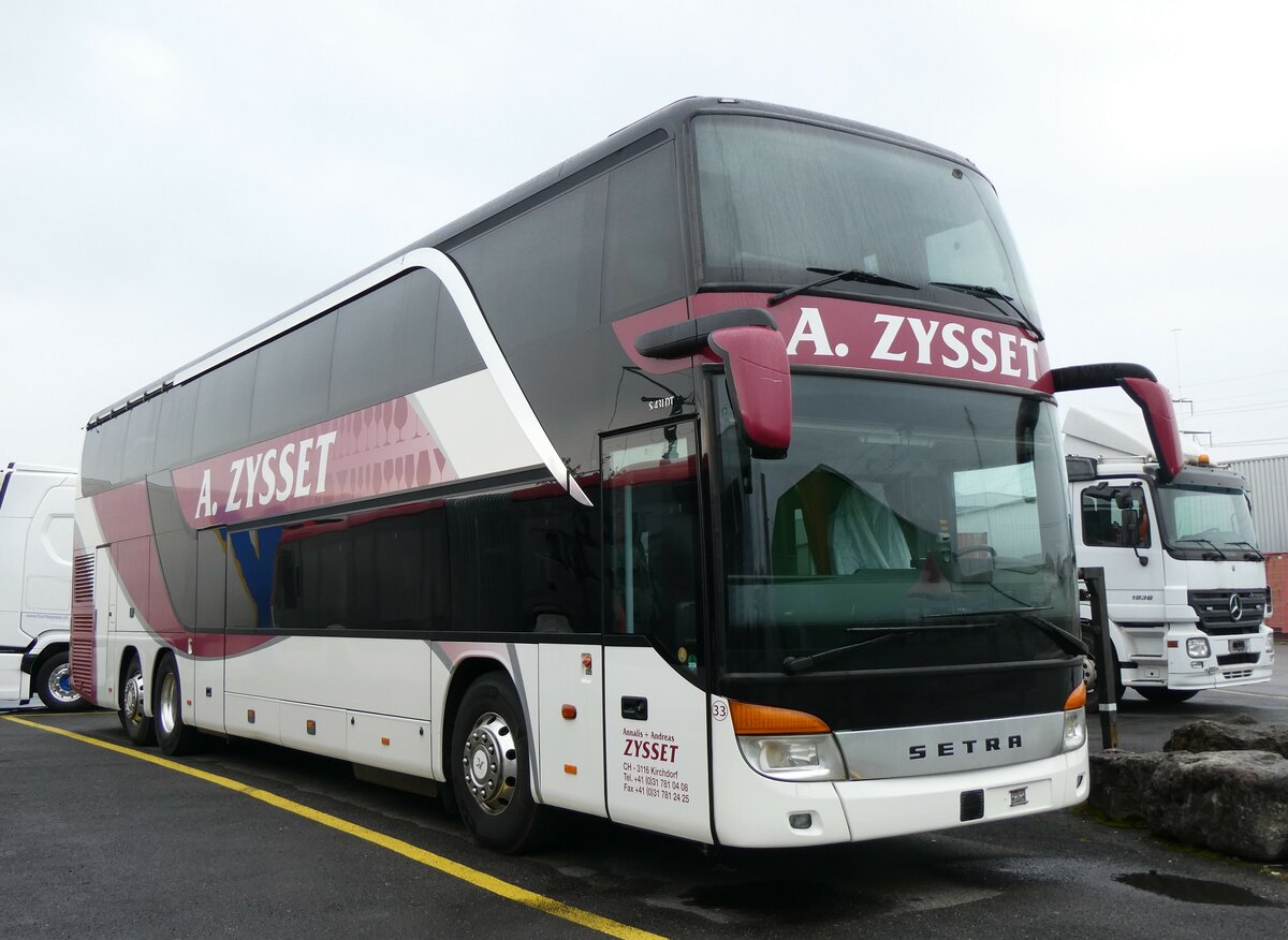 (259'395) - Zysset, Kirchdorf - Nr. 33 - Setra am 17. Februar 2024 in Kerzers, Interbus