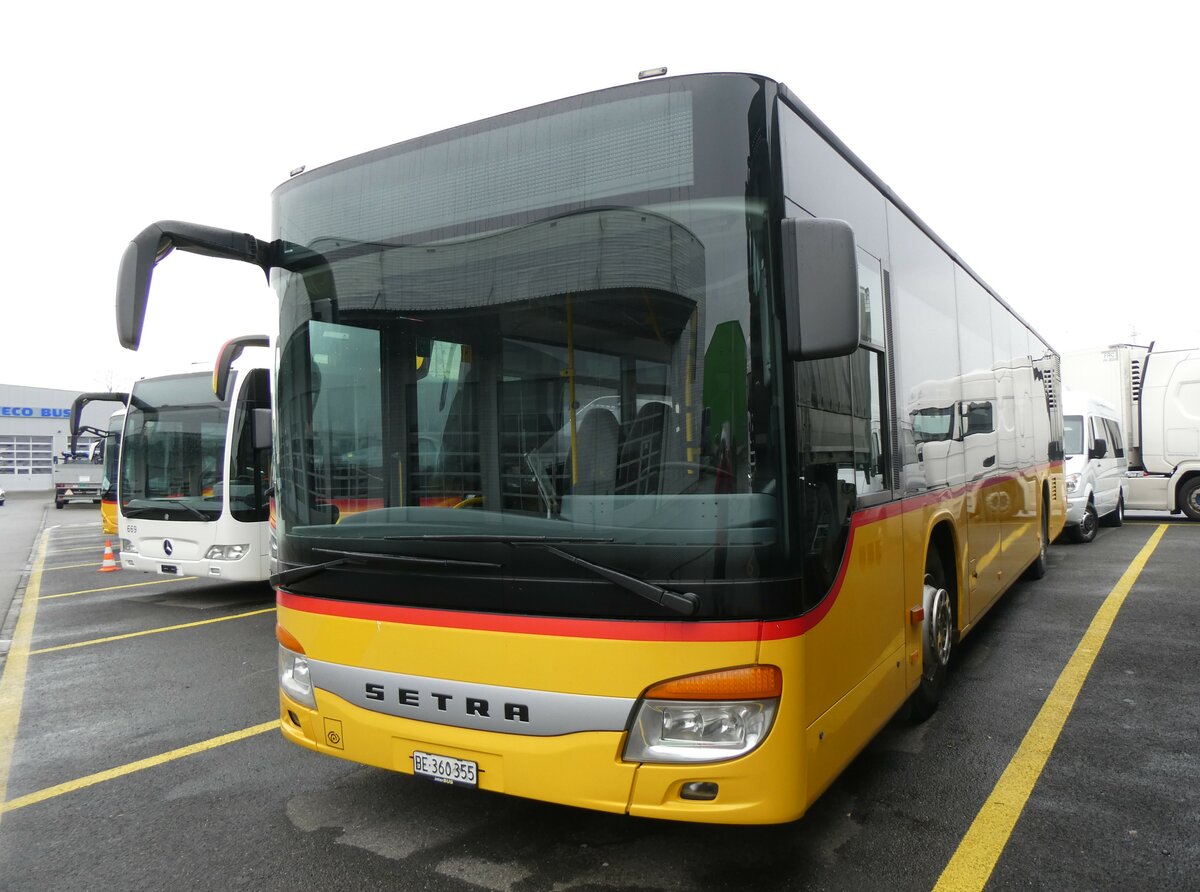 (259'403) - K�bli, Gstaad - BE 360'355/PID 5204 - Setra (ex Nr. 4) am 17. Februar 2024 in Kerzers, Interbus