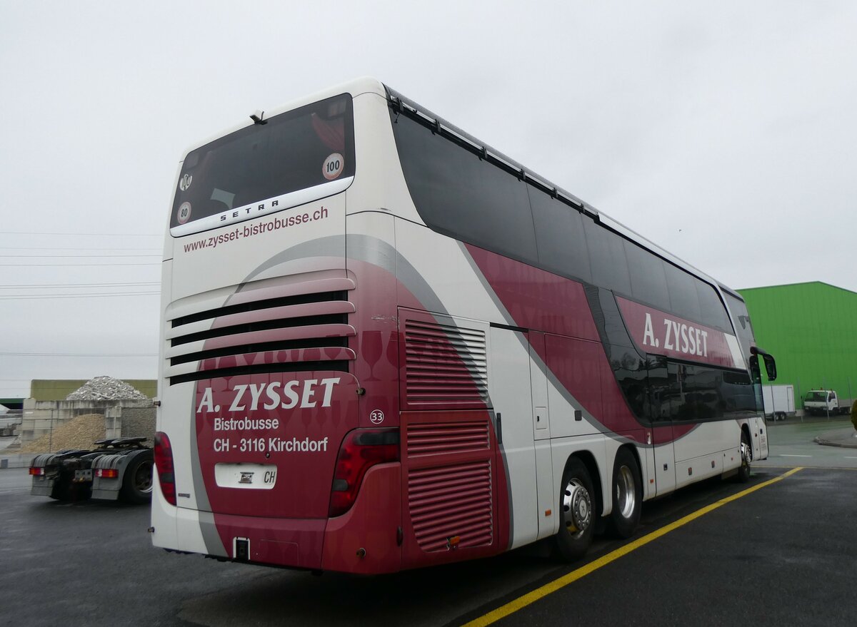 (259'419) - Zysset, Kirchdorf - Nr. 33 - Setra am 17. Februar 2024 in Kerzers, Interbus