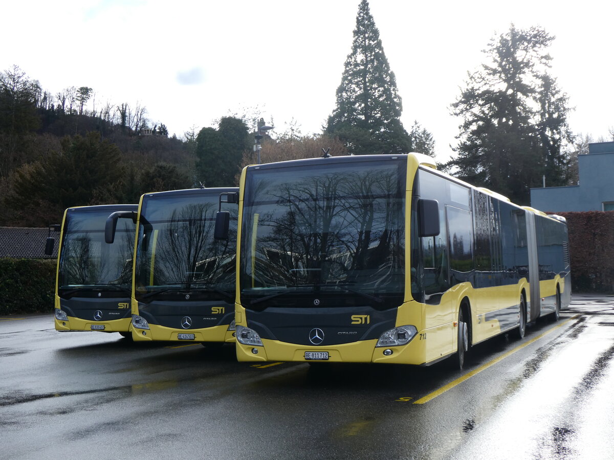 (259'481) - STI Thun - Nr. 712/BE 811'712 - Mercedes am 20. Februar 2024 bei der Schiffl�ndte Thun