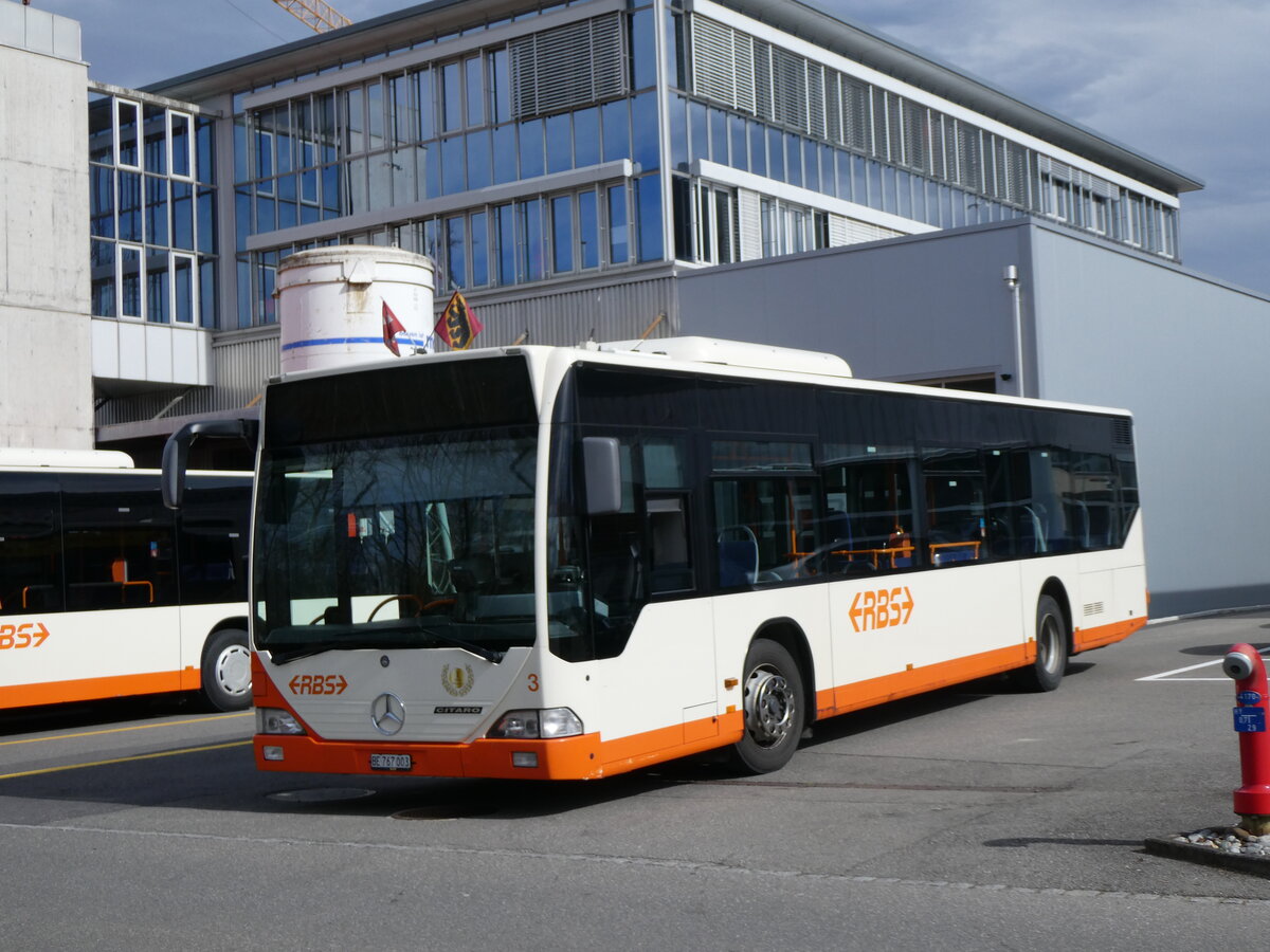 (259'921) - RBS Worblaufen - Nr. 3/BE 767'003 - Mercedes am 3. M�rz 2024 in Worblaufen, Garage