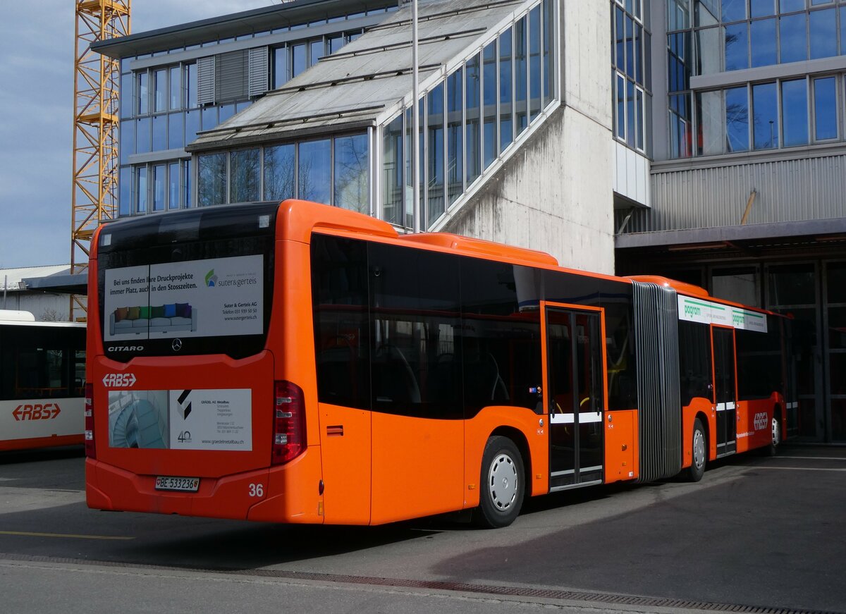 (259'923) - RBS Worblaufen - Nr. 36/BE 533'236 - Mercedes am 3. M�rz 2024 in Worblaufen, Garage