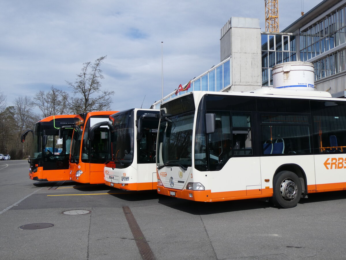 (259'941) - RBS Worblaufen - Nr. 3/BE 767'003 - Mercedes am 3. M�rz 2024 in Worblaufen, Garage (Teilaufnahme)
