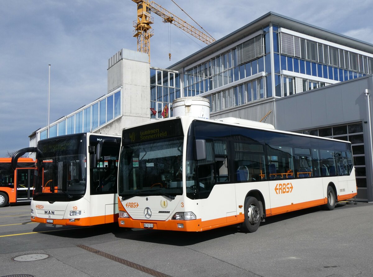 (259'952) - RBS Worblaufen - Nr. 3/BE 767'003 - Mercedes am 3. M�rz 2024 in Worblaufen, Garage