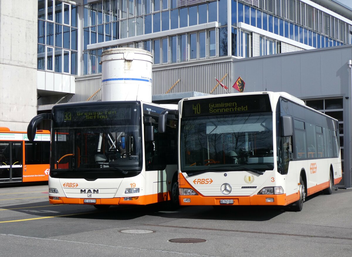 (259'953) - RBS Worblaufen - Nr. 3/BE 767'003 - Mercedes am 3. M�rz 2024 in Worblaufen, Garage