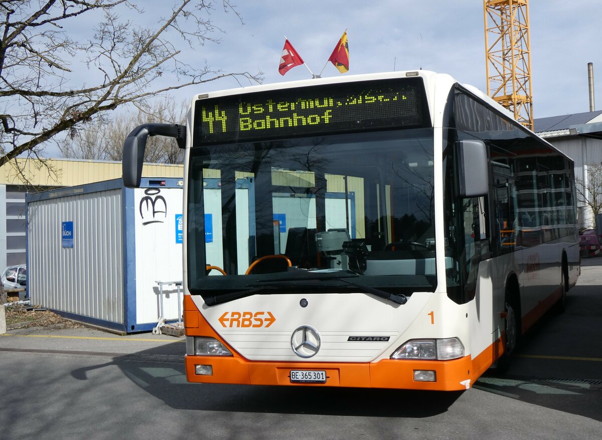 (259'965) - RBS Worblaufen - Nr. 1/BE 365'301 - Mercedes am 3. M�rz 2024 in Worblaufen, Garage