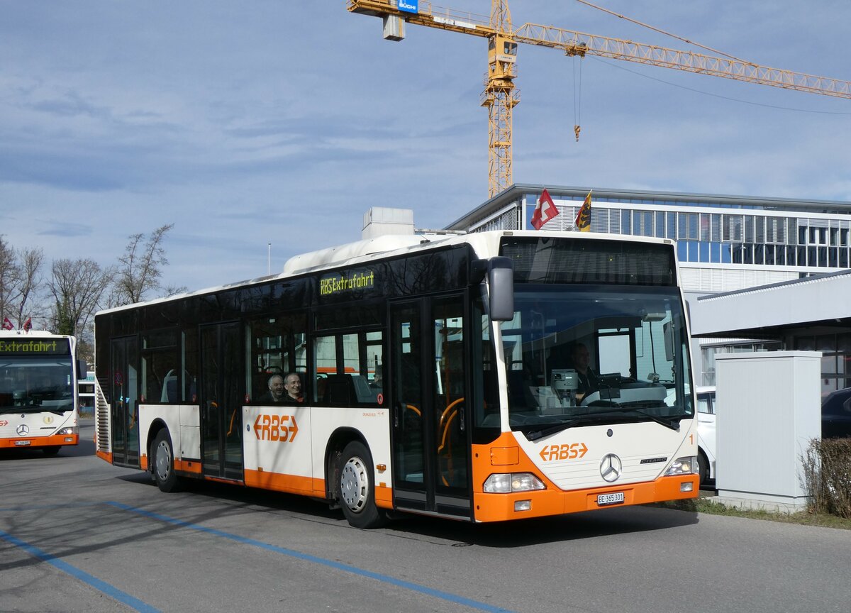 (259'971) - RBS Worblaufen - Nr. 1/BE 365'301 - Mercedes am 3. M�rz 2024 in Worblaufen, Hubelgutstrasse