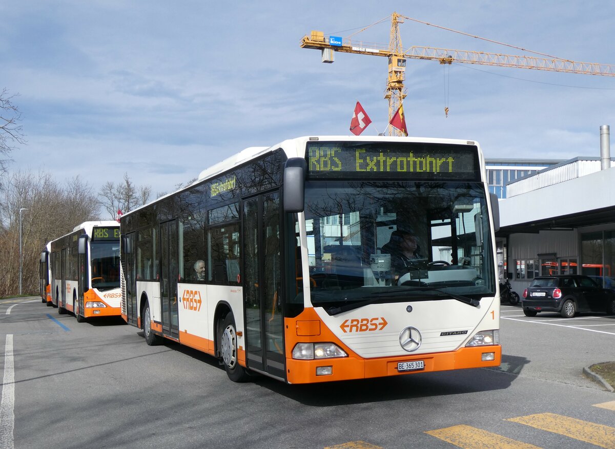(259'978) - RBS Worblaufen - Nr. 1/BE 365'301 - Mercedes am 3. M�rz 2024 in Worblaufen, Hubelgutstrasse