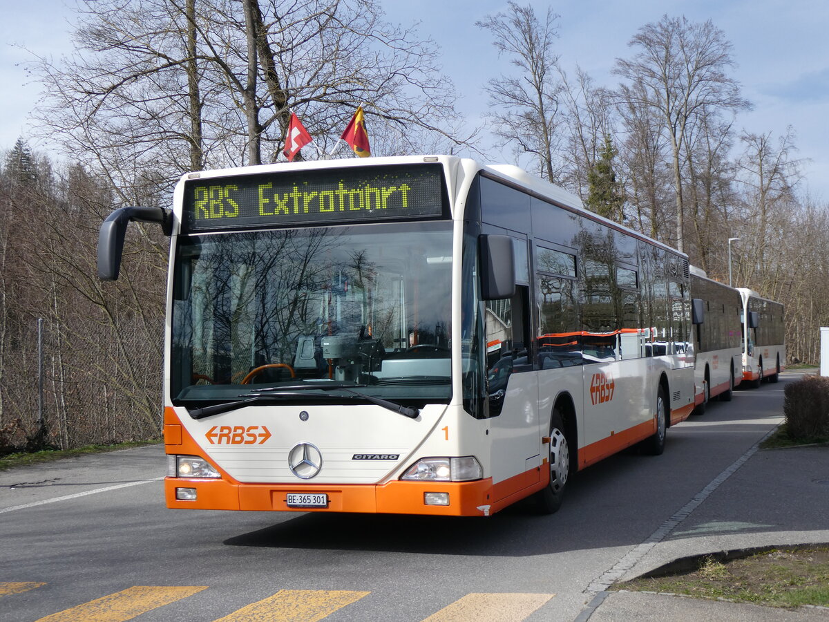 (259'979) - RBS Worblaufen - Nr. 1/BE 365'301 - Mercedes am 3. M�rz 2024 in Worblaufen, Hubelgutstrasse
