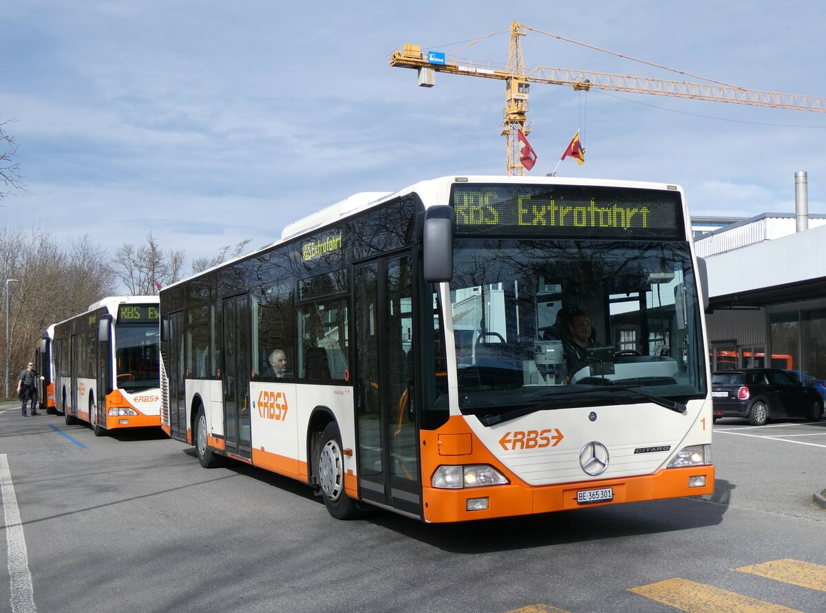 (259'980) - RBS Worblaufen - Nr. 1/BE 365'301 - Mercedes am 3. M�rz 2024 in Worblaufen, Hubelgutstrasse