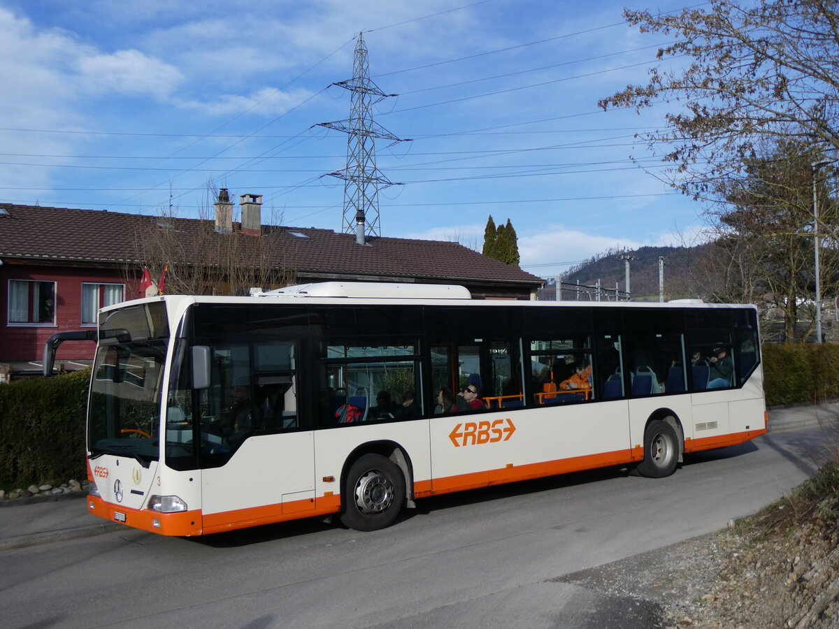 (260'063) - RBS Worblaufen - Nr. 3/BE 767'003 - Mercedes am 3. M�rz 2024 in Worblaufen, Altikofenstrasse