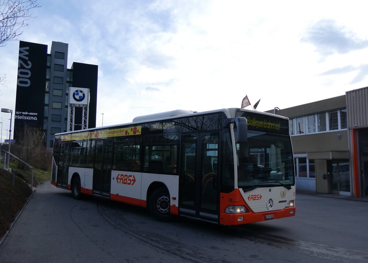 (260'117) - RBS Worblaufen - Nr. 3/BE 767'003 - Mercedes am 3. M�rz 2024 in Worblaufen, Garage