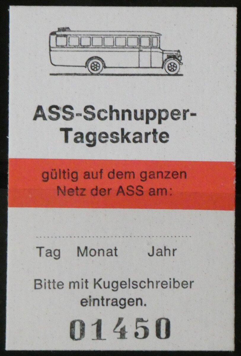 (260'176) - ASS-Schnupper-Tageskarte am 8. M�rz 2024 in Thun