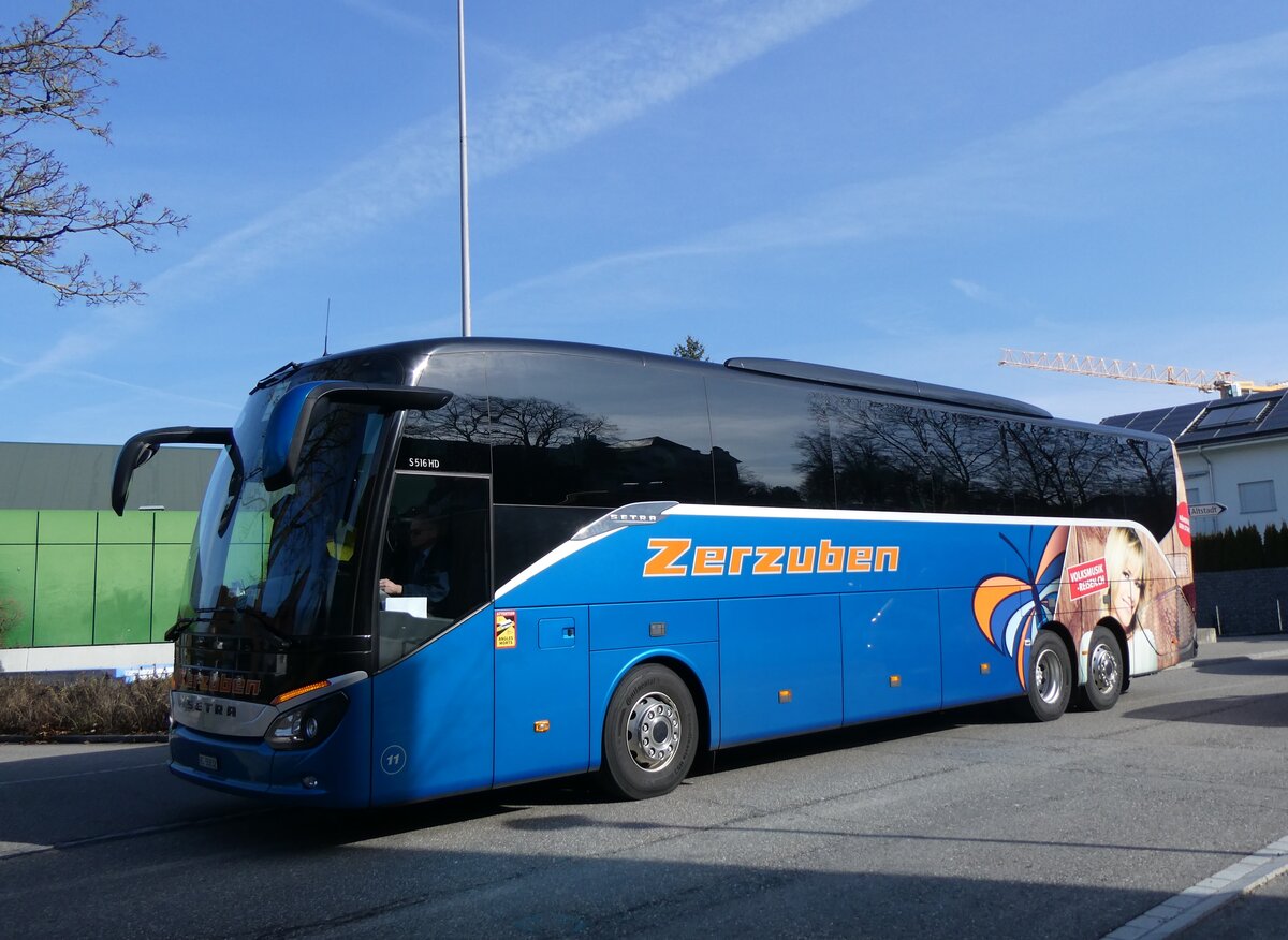 (260'206) - Zerzuben, Visp-Eyholz - Nr. 11/VS 55'832 - Setra am 9. M�rz 2024 in Sursee, Pfarreizentrum