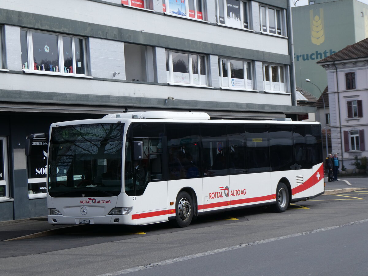 (260'219) - ARAG Ruswil - Nr. 31/LU 15'764 - Mercedes am 9. M�rz 2024 beim Bahnhof Sursee