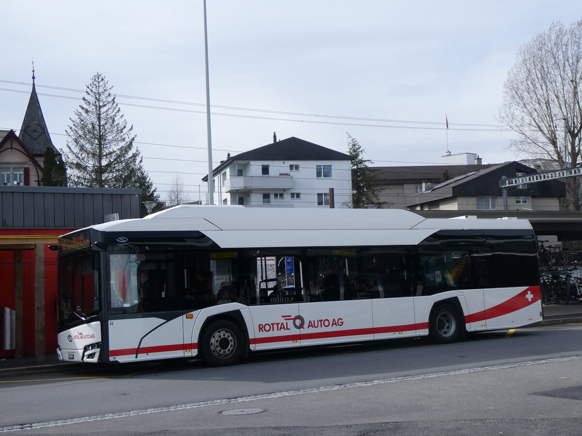 (260'223) - ARAG Ruswil - Nr. 55/LU 230'409 - eSolaris am 9. M�rz 2024 beim Bahnhof Sursee