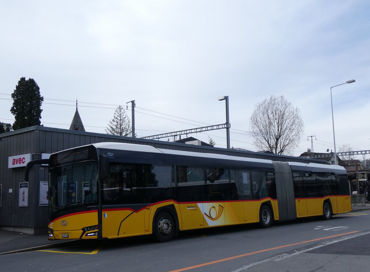 (260'227) - H�fliger, Sursee - Nr. 30/LU 197'104/PID 11'119 - Solaris am 9. M�rz 2024 beim Bahnhof Sursee
