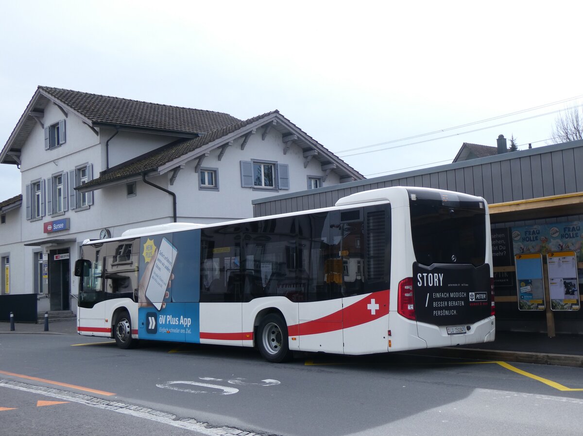 (260'236) - ARAG Ruswil - Nr. 48/LU 15'034 - Mercedes am 9. M�rz 2024 beim Bahnhof Sursee
