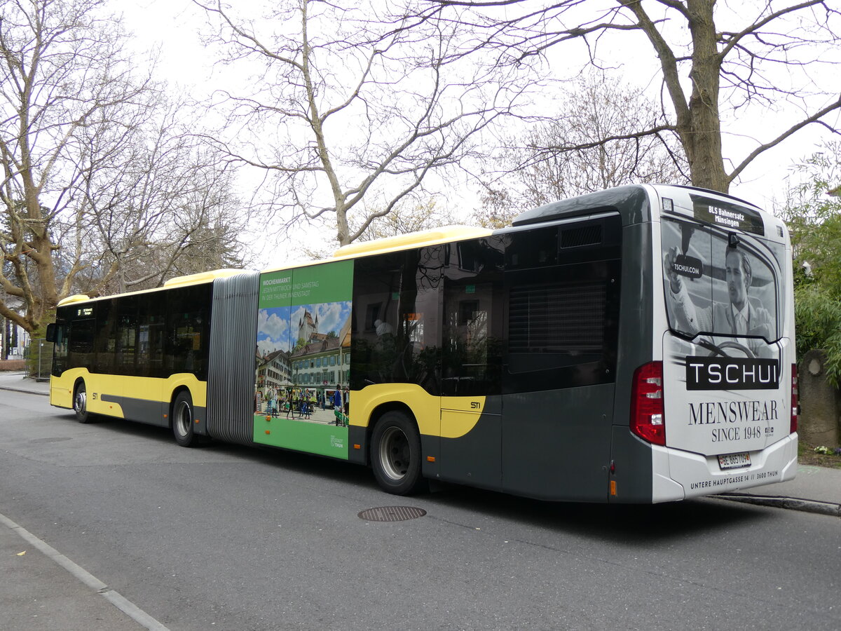 (260'242) - STI Thun - Nr. 709/BE 865'709 - Mercedes am 10. M�rz 2024 beim Bahnhof Thun (Kante X)