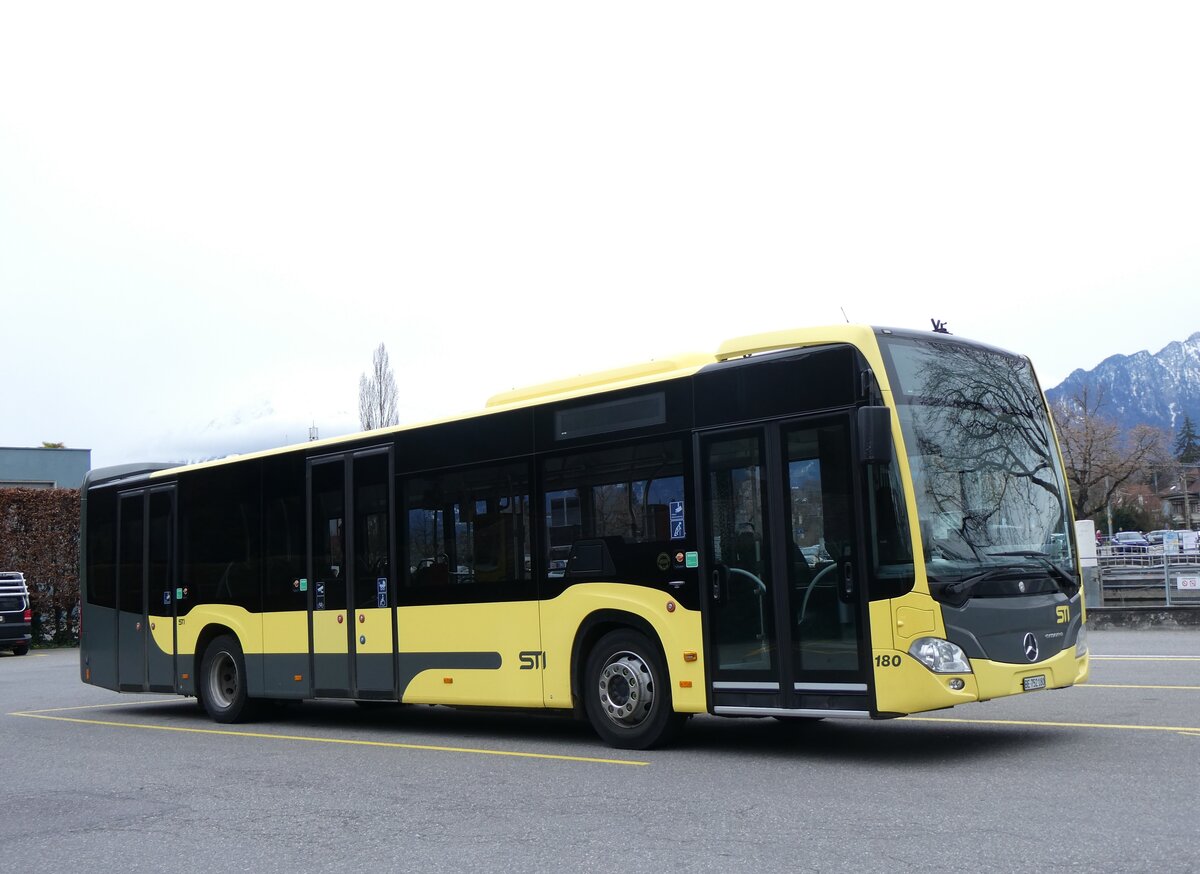 (260'243) - STI Thun - Nr. 180/BE 752'180 - Mercedes am 10. M�rz 2024 bei der Schiffl�ndte Thun