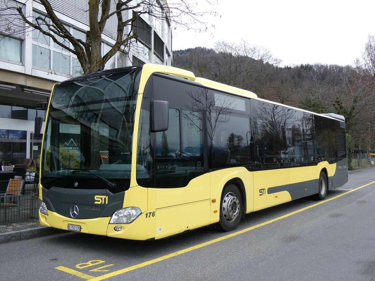 (260'247) - STI Thun - Nr. 176/BE 752'176 - Mercedes am 10. M�rz 2024 bei der Schiffl�ndte Thun
