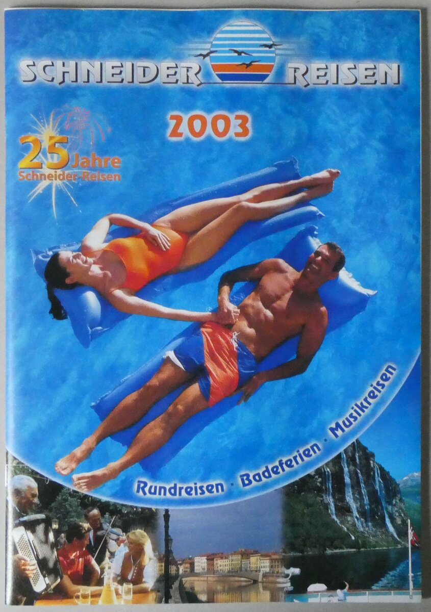 (260'404) - Schneider-Rundreisen-Badeferien-Musikreisen 2003 am 17. M�rz 2024 in Thun (Vorderseite)
