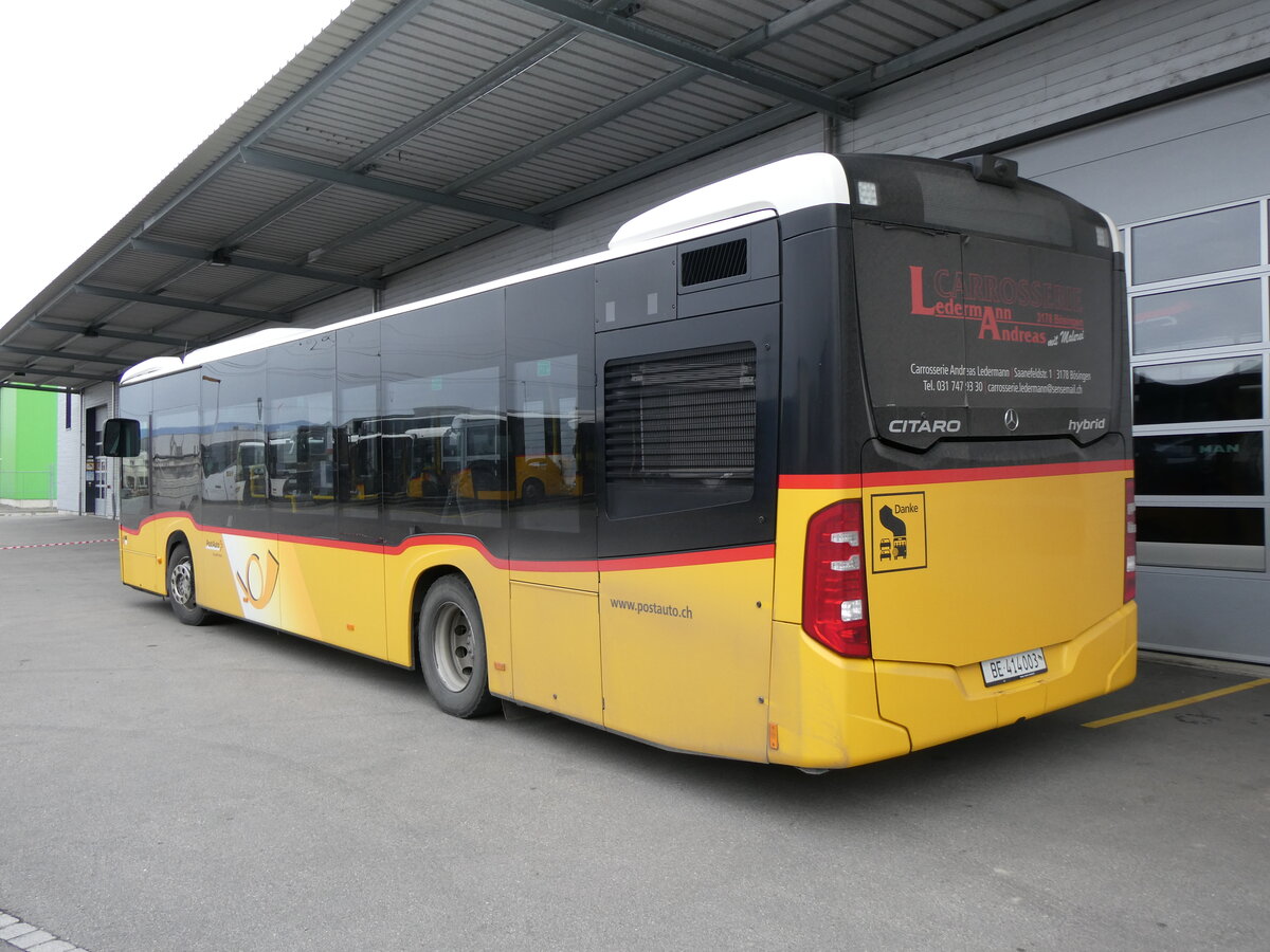 (260'451) - PostAuto Bern - Nr. 3/BE 414'003/PID 11'461 - Mercedes am 17. M�rz 2024 in Kerzers, Interbus