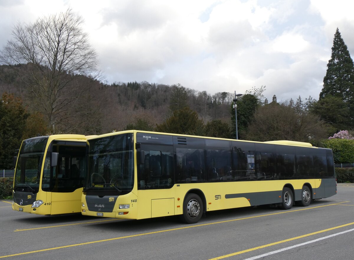 (260'627) - STI Thun - Nr. 148/BE 801'148 - MAN am 23. M�rz 2024 bei der Schiffl�ndte Thun